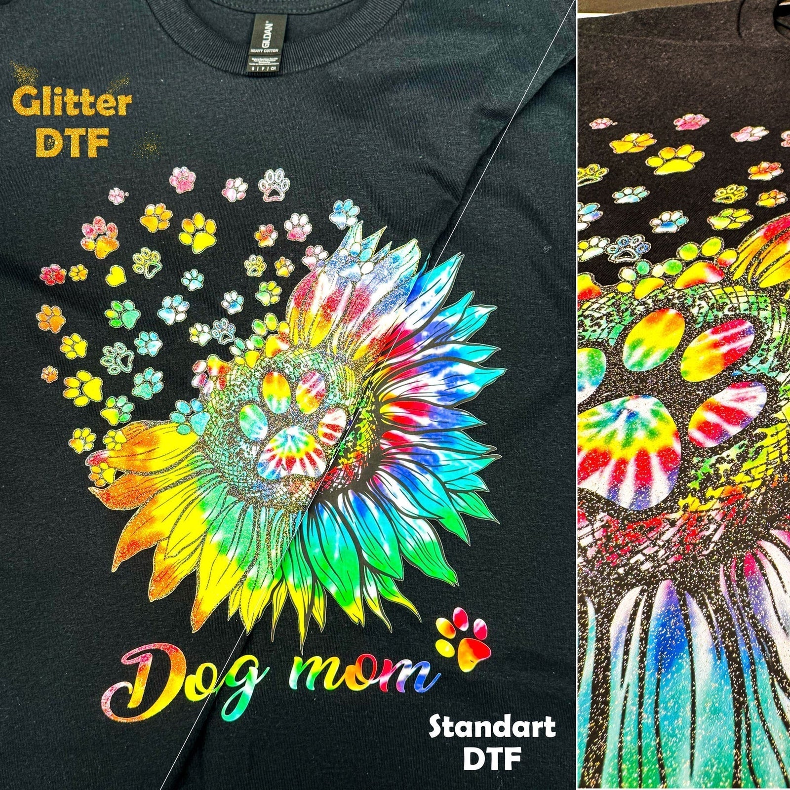 Transform Your Designs with Glitter DTF Transfers