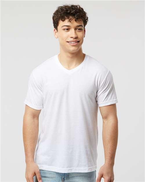 Men's Poly-Rich V-Neck T-Shirt
