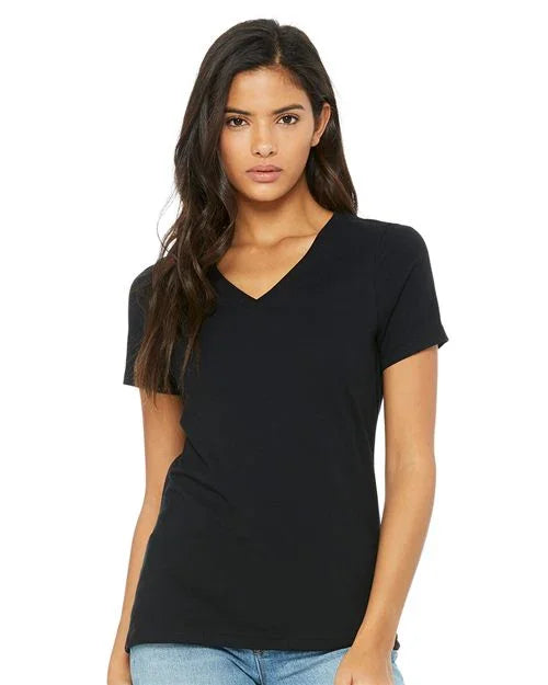 Women’s Relaxed Jersey V-Neck Tee - Transfer Kingdom