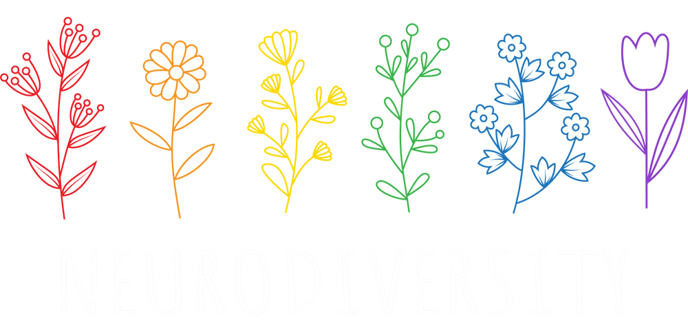 Flowers Neurodiversity Autism Awareness Design - DTF heat transfer - Transfer Kingdom