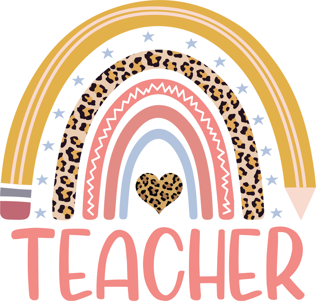 Teacher Rainbow - Back To School DTF Transfer - Transfer Kingdom