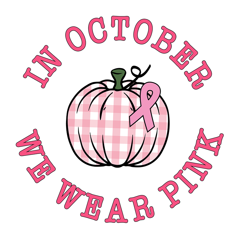 In October We Wear Pink Cancer Awareness Design - DTF heat transfer - Transfer Kingdom