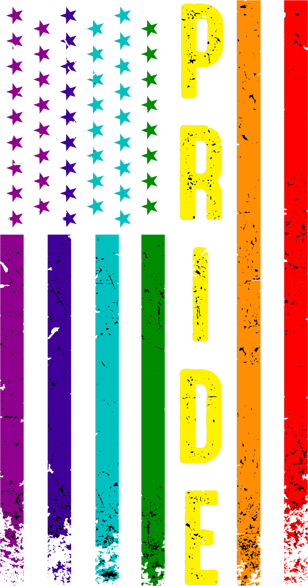 Pride Rainbow Lgbt Flag - Lgbtq - PRIDE Design - DTF heat transfer