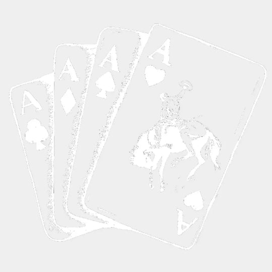 Ace Of Spades Playing Card Cowboy Design - Dtf Heat Transfer