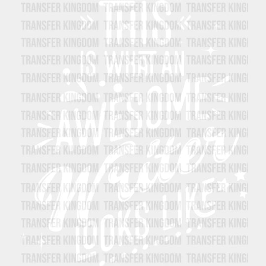Awesome Writer Looks Like Design - Writing Dtf Heat Transfer Unisex S & M (10’’) / Light Color