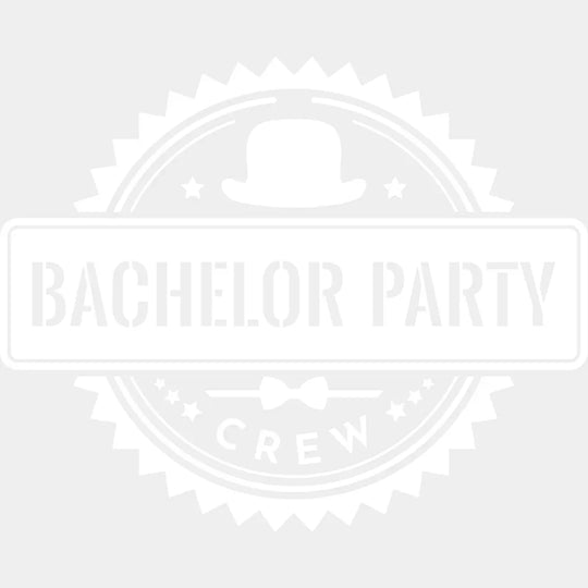 Bachelor Party Crew Hat B&W Design - Bachelor DTF Transfer Unisex - S & M (10’’) Light Color Design (See imaging)