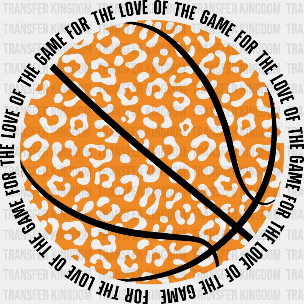 Basketball Ball Leopard Dtf Transfer