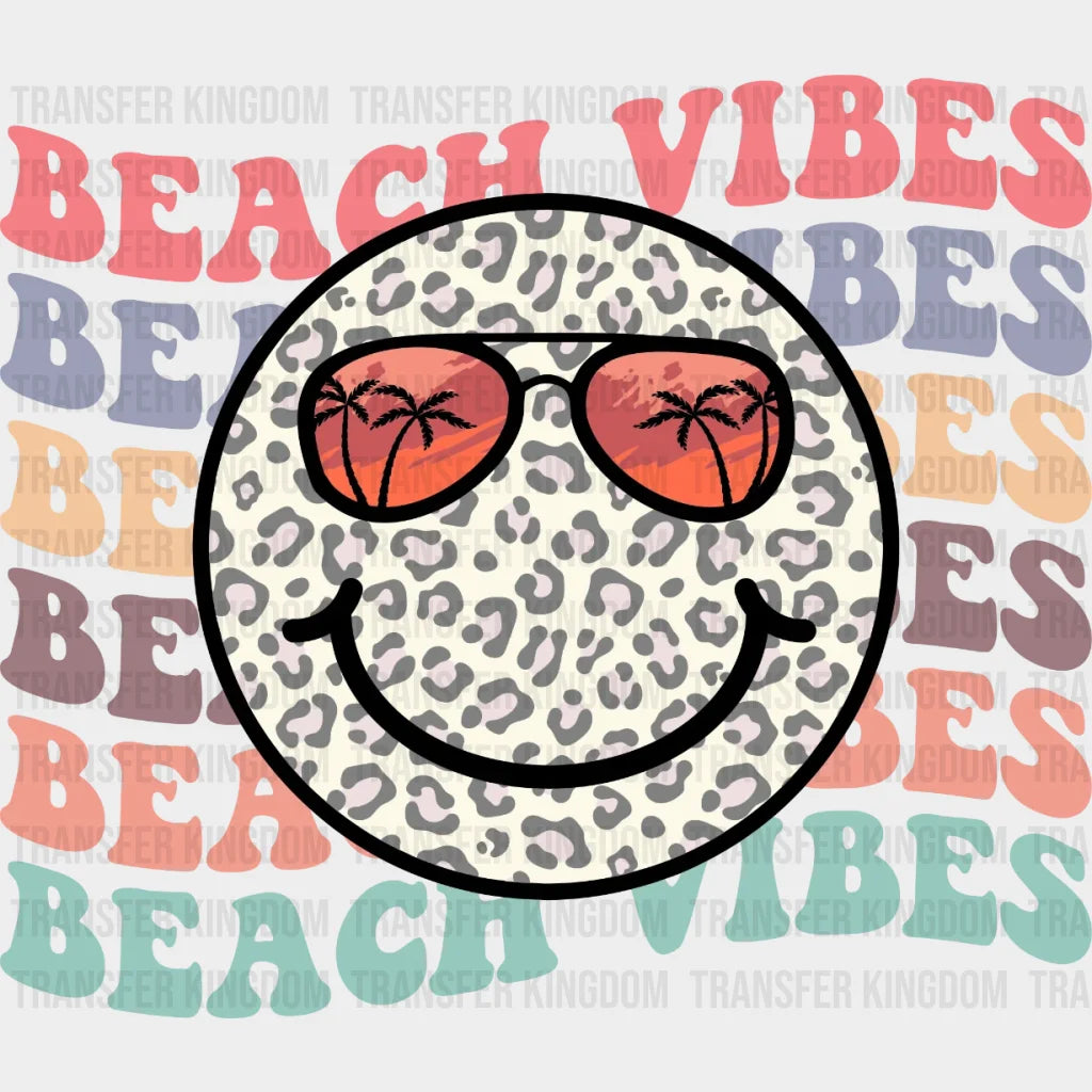Beach Vibes Smiley Sunglasses Dtf Transfer