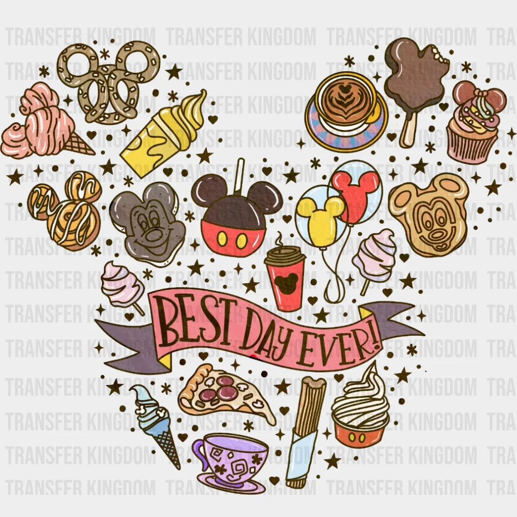 Best Day Ever Mickey Snacks Head Design - DTF heat transfer