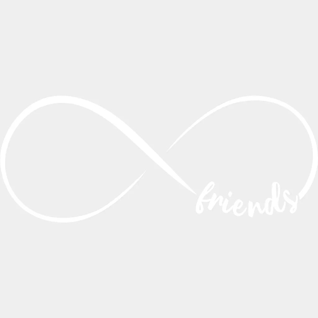 Best Friends Infinity Symbol Design- Dtf Heat Transfer Unisex - S & M ( 10 ) / Part Light Color