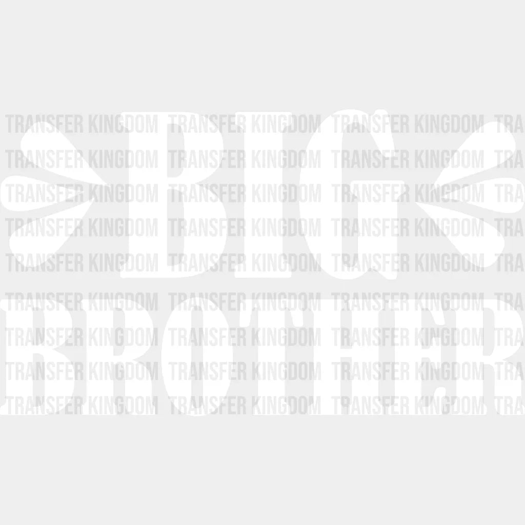 Big Brother Cool Design - Dtf Heat Transfer Unisex S & M (10’’) / Light Color See Imaging