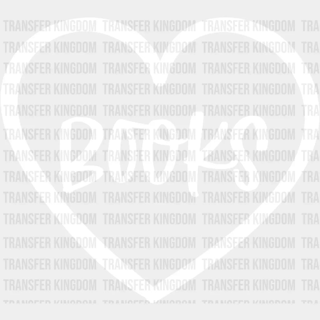 Books Heart Design - Dtf Heat Transfer