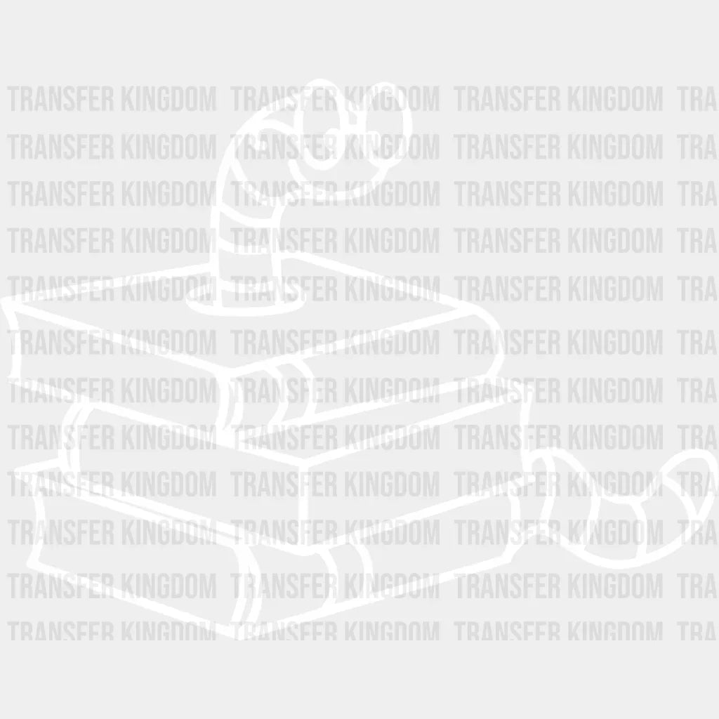 Bookworm Design - Dtf Heat Transfer