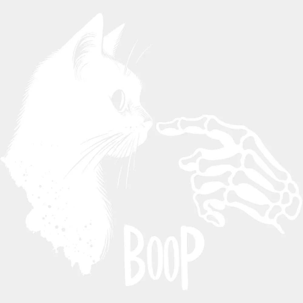 Boop B&W - Cats DTF Transfer Adult Unisex - S & M (10’’) / Light Color Design (See Imaging)