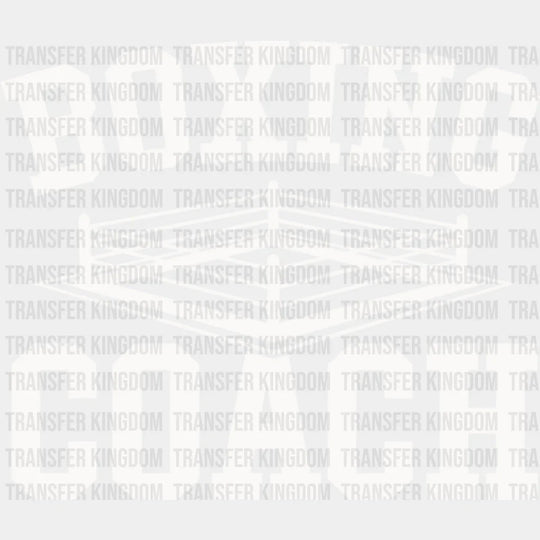 Boxing Coach - Dtf Heat Transfer Unisex S & M (10’’) / Light Color Design (See Imaging)