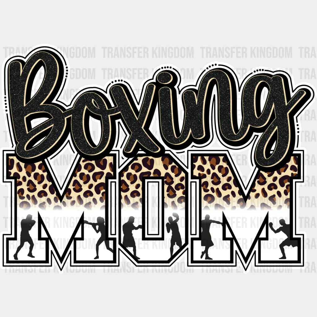 Boxing Mom - Dtf Heat Transfer Unisex S & M (10’’) / Light Color Design (See Imaging)