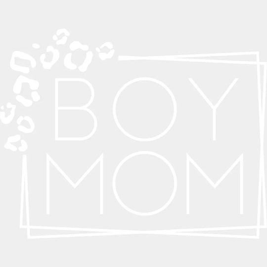 Boy Mom Leopard - New Pregnancy Announcement Design Dtf Heat Transfer