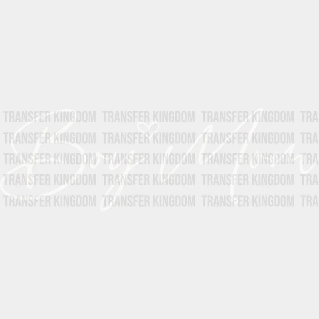 Boy Mom - Mothers Day Pregnancy Announcement Design Dtf Heat Transfer Unisex S & M (10’) / Light