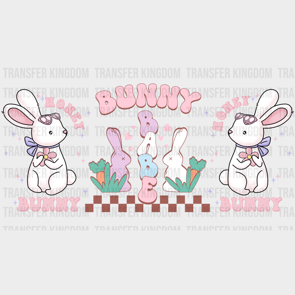 Bunny Babe Easter UV DTF Transfer Cup Wrap UV DTF Sticker - Transfer Kingdom