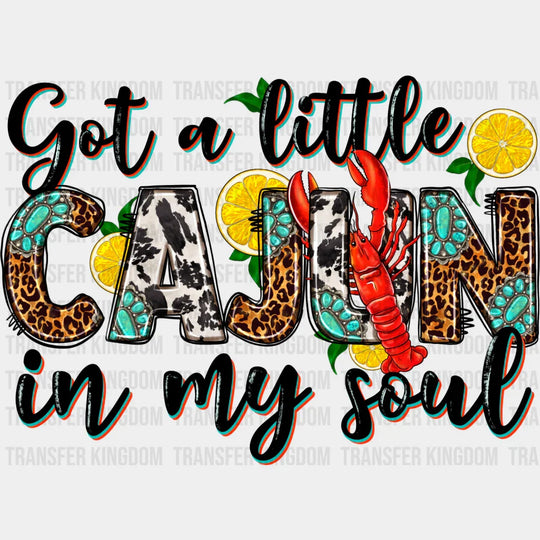 Cajun In My Soul - Crawfish Dtf Transfer Unisex S & M (10’’) / Dark Color Design See Imaging