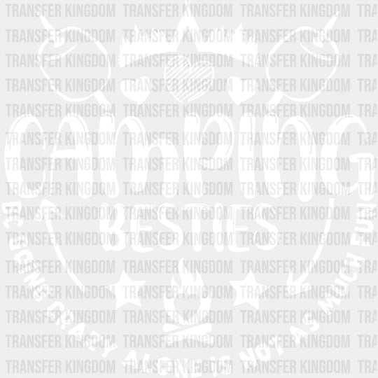 Camping Besties Design - Dtf Heat Transfer Unisex S & M (10’) / Light Color See Imaging