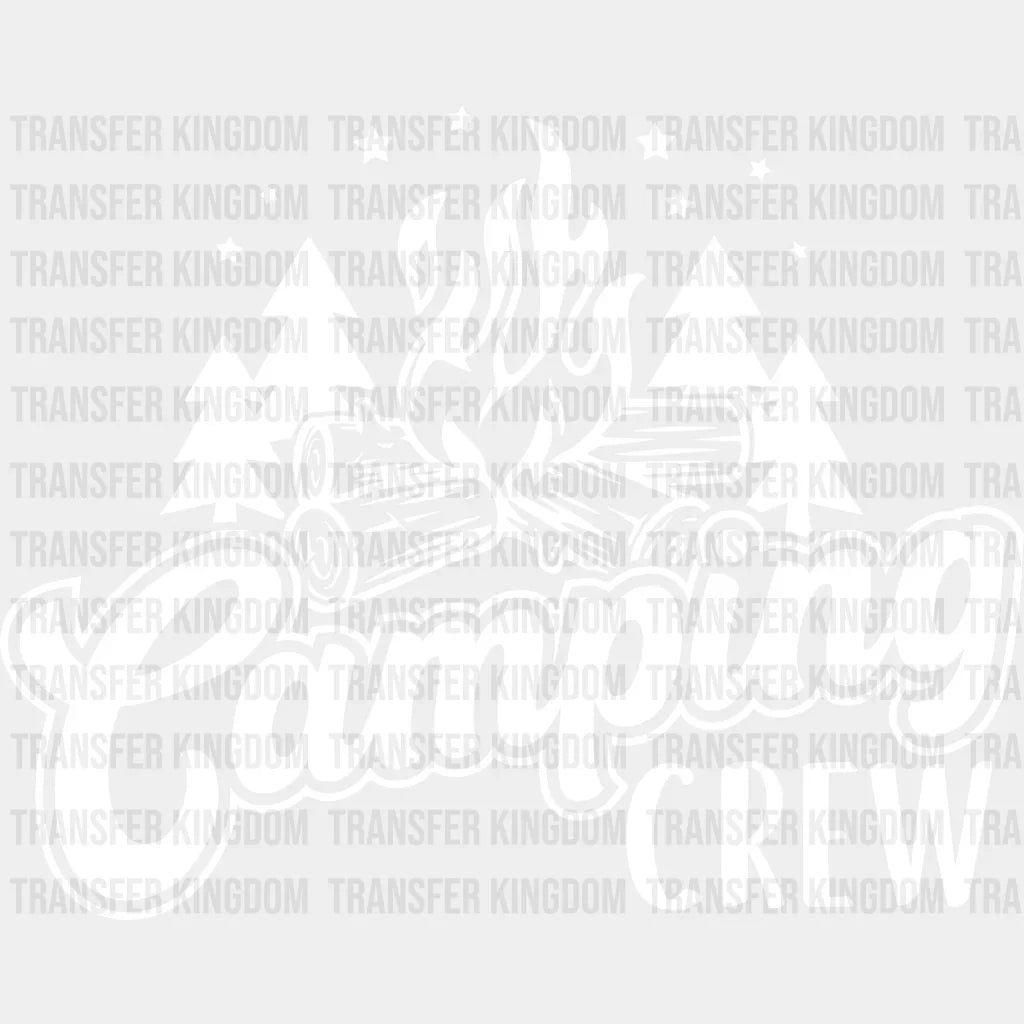 Camping Crew Design - Dtf Heat Transfer Unisex S & M (10’) / Light Color See Imaging