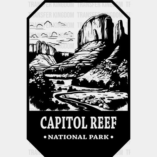 Capitol Reef National Park Design - Parks Dtf Transfers Unisex S & M (10’) / Dark Color See Imaging