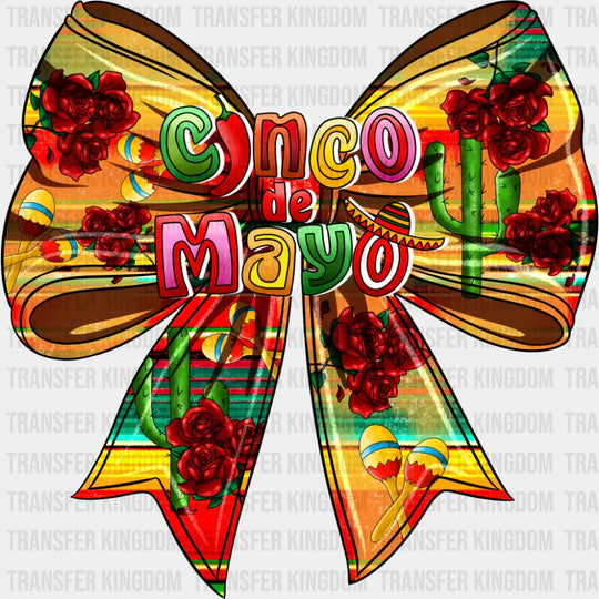 Cinco De Mayo Ribbon - Cinco De Mayo DTF Transfer