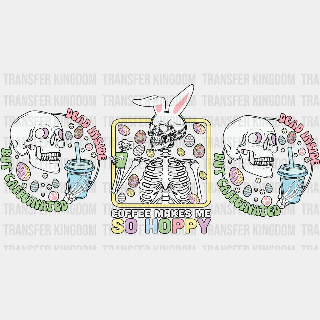 Coffee Makes Me So Hoppy Easter UV DTF Transfer Cup Wrap UV DTF Sticker - Transfer Kingdom