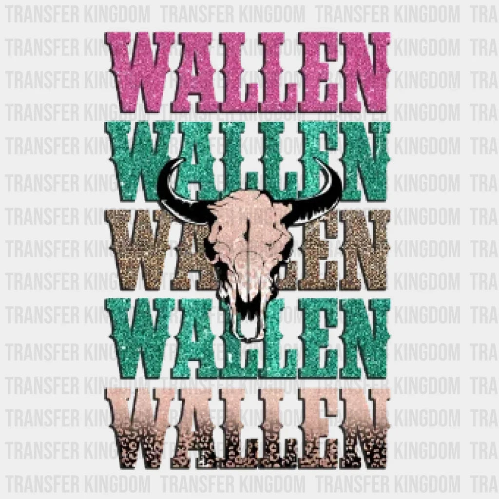 Cow Skull Wallen Design - Dtf Heat Transfer