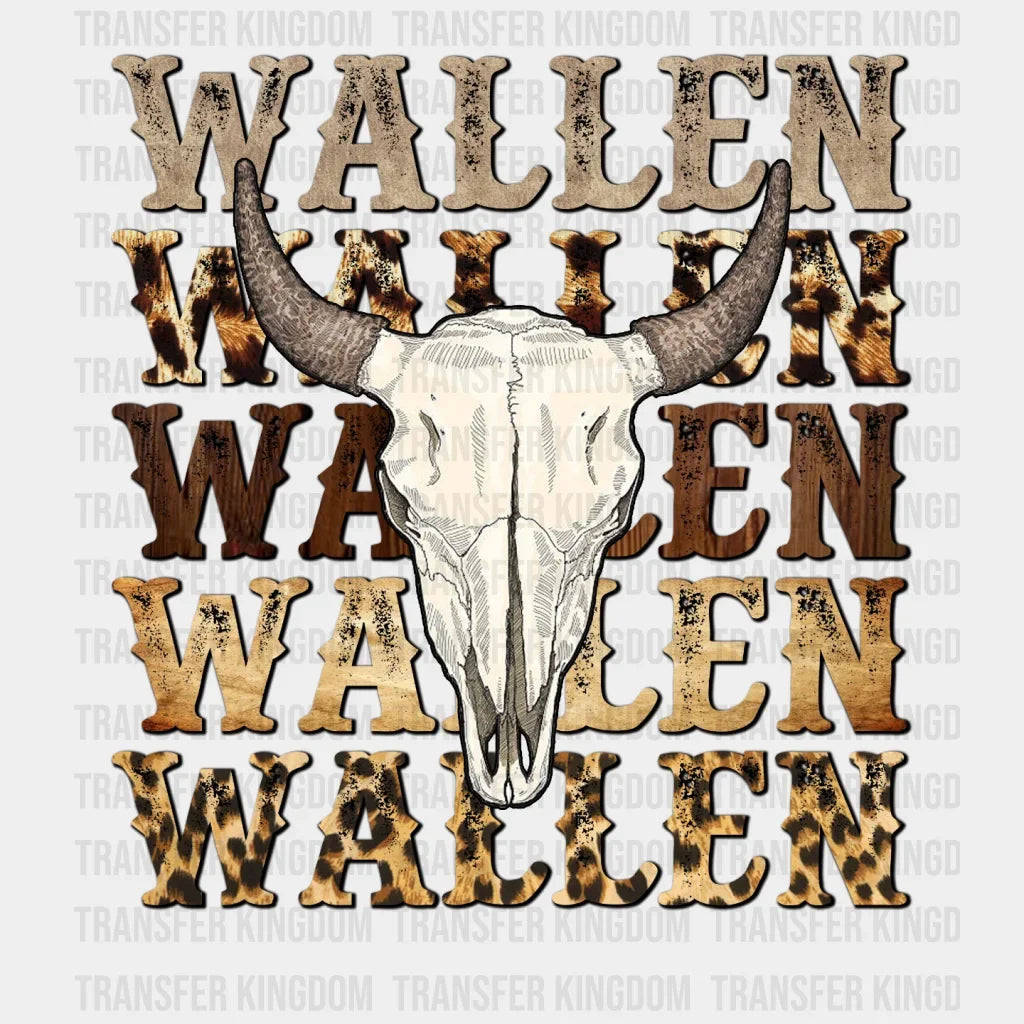 Cow Skull Wallen Design - Dtf Heat Transfer