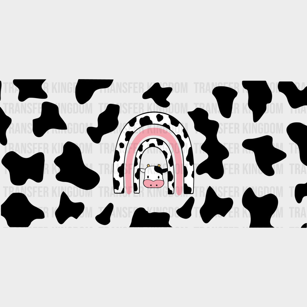 Cow Uv Dtf Transfer Cup Wrap Sticker