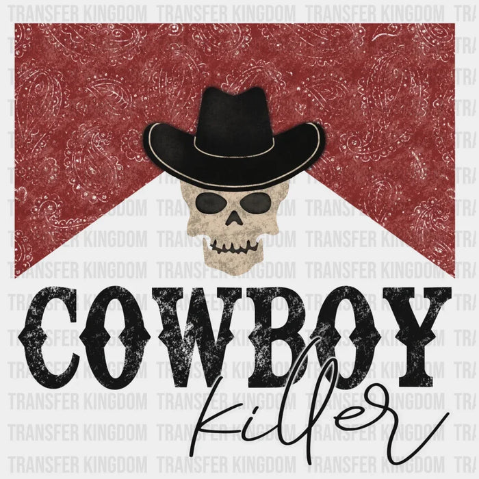 Cowboy Killer Skull Design - DTF heat transfer