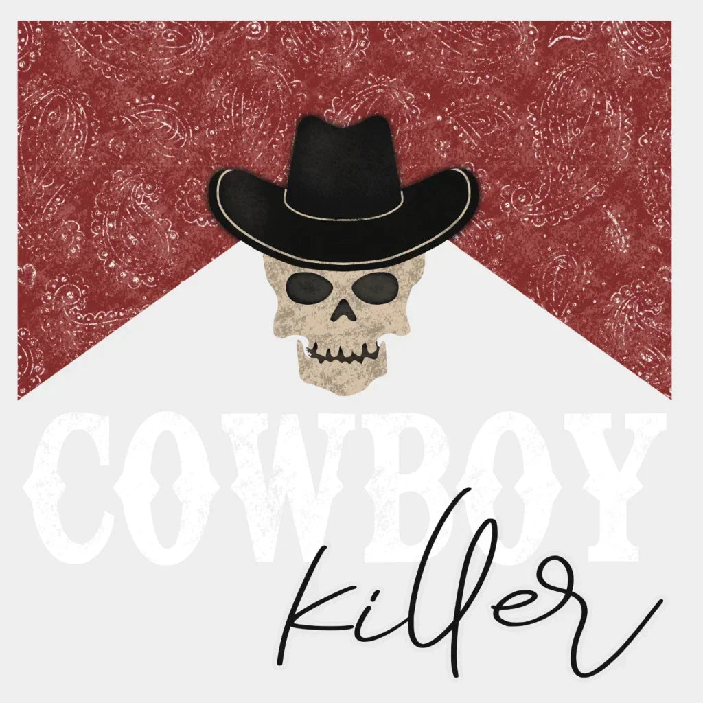 Cowboy Killer Skull Design - Dtf Heat Transfer