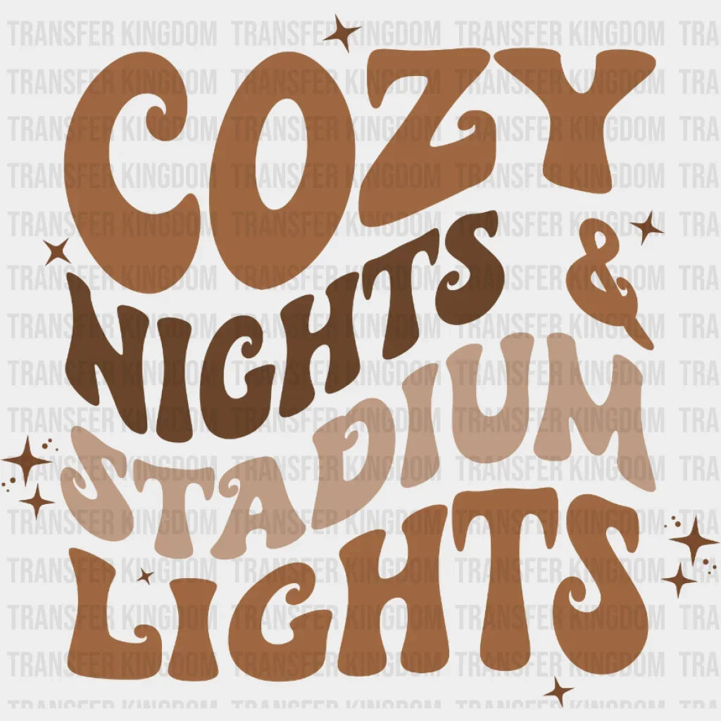 Cozy Night Stadium Lights Dtf Transfer