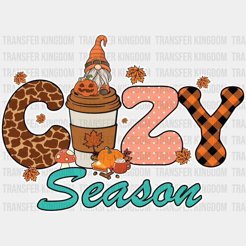 Cozy Season Pumpkin Drink - Fall Dtf Transfer Unisex S & M (10’’) / Light Color Design See Imaging