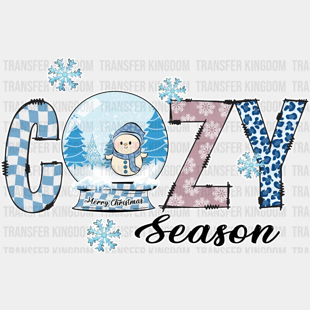 Cozy Season Snow Globe - Winter Iron On Dtf Transfer Unisex S & M (10’’) / Light Color Design
