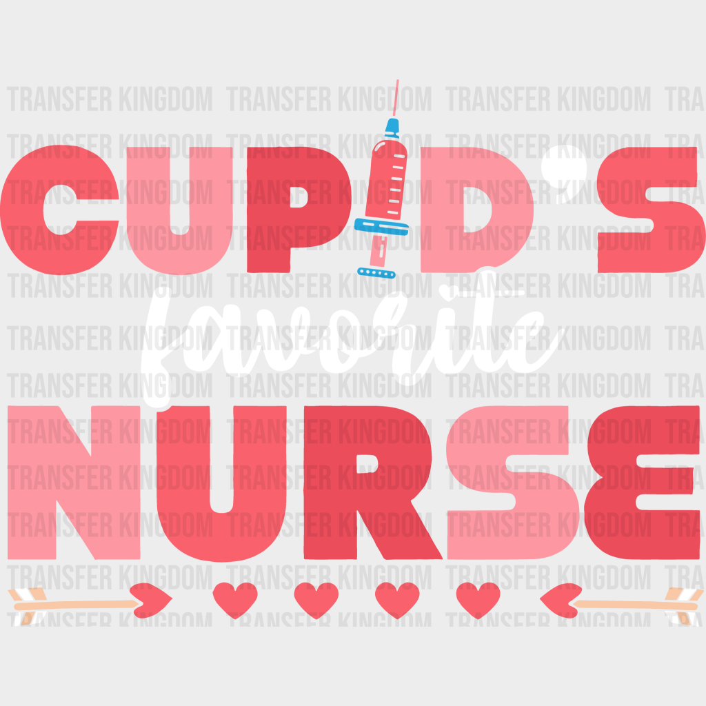 Cupids Nurse Valentines Day Design - Dtf Heat Transfer