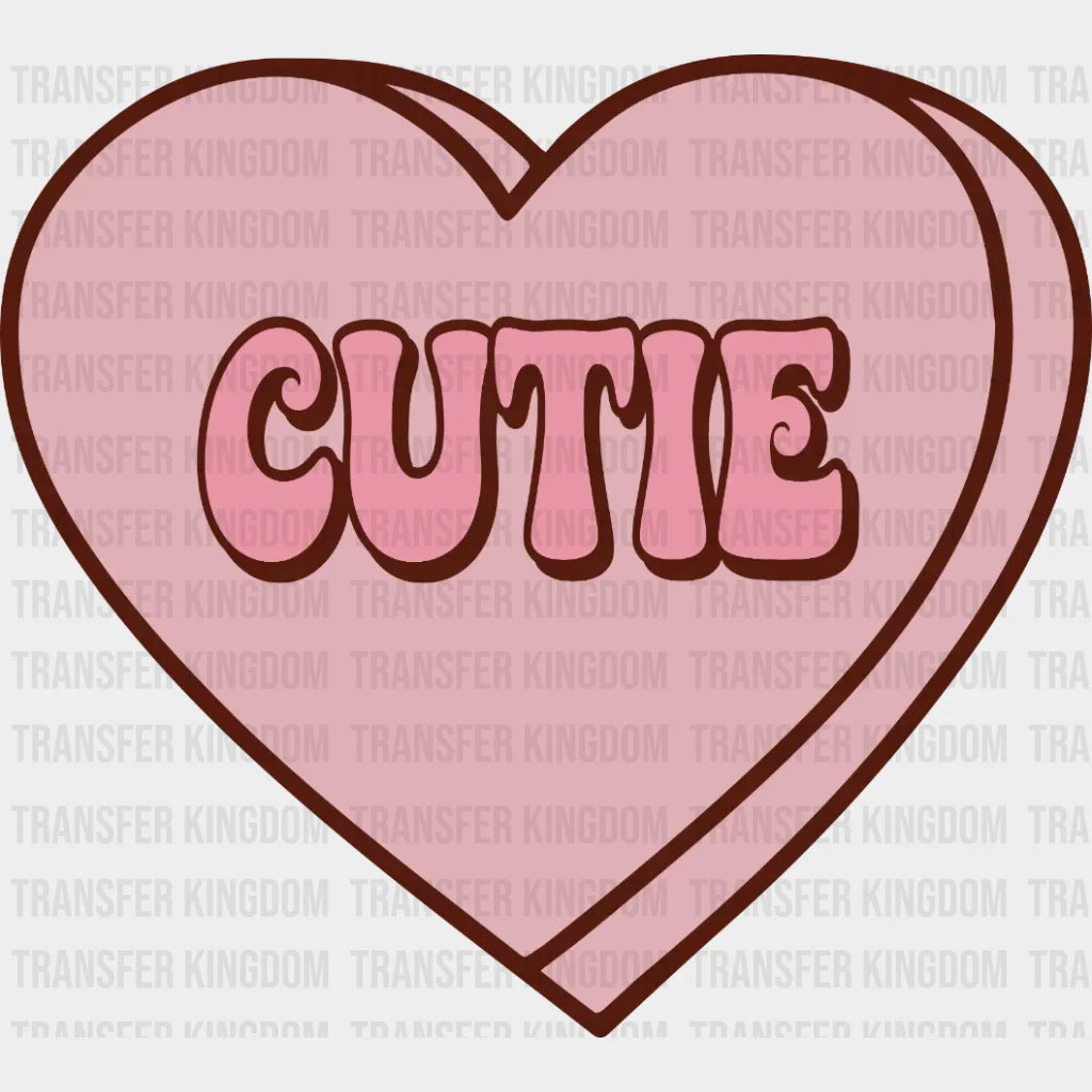 Cutie Heart Valentines Day Design - Dtf Heat Transfer