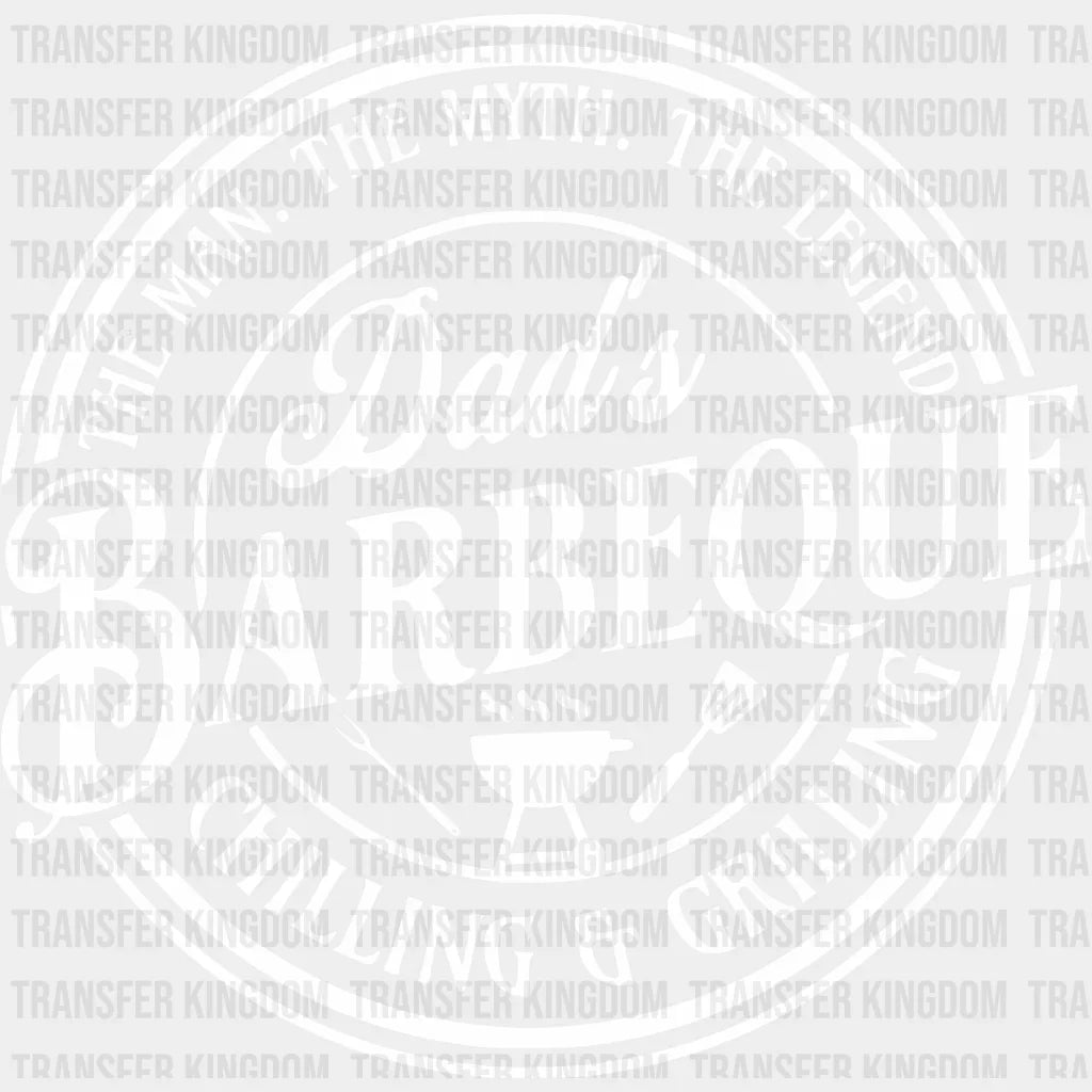 Dad’s Barbeque Chilling Grilling Design - Bbq Dtf Heat Transfer