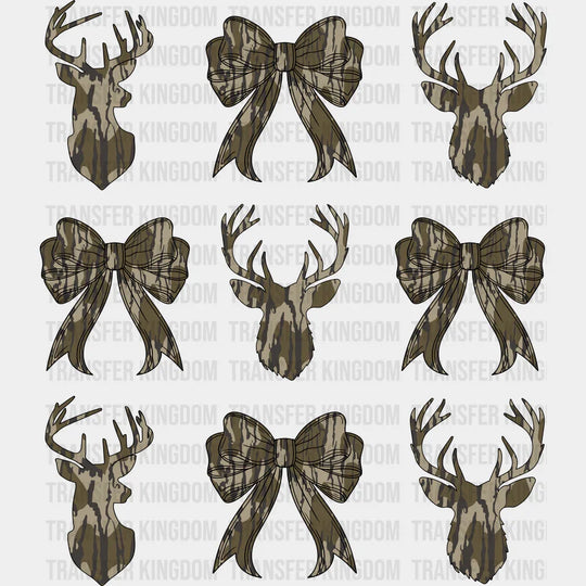 Deers And Ribbons - Hunting DTF Transfer