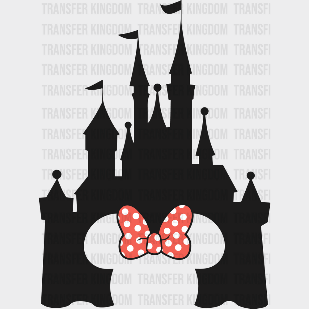 Disney Castle Mickey And Minnie Design - Dtf Heat Transfer Unisex S & M ( 10 ) / Dark Color (See