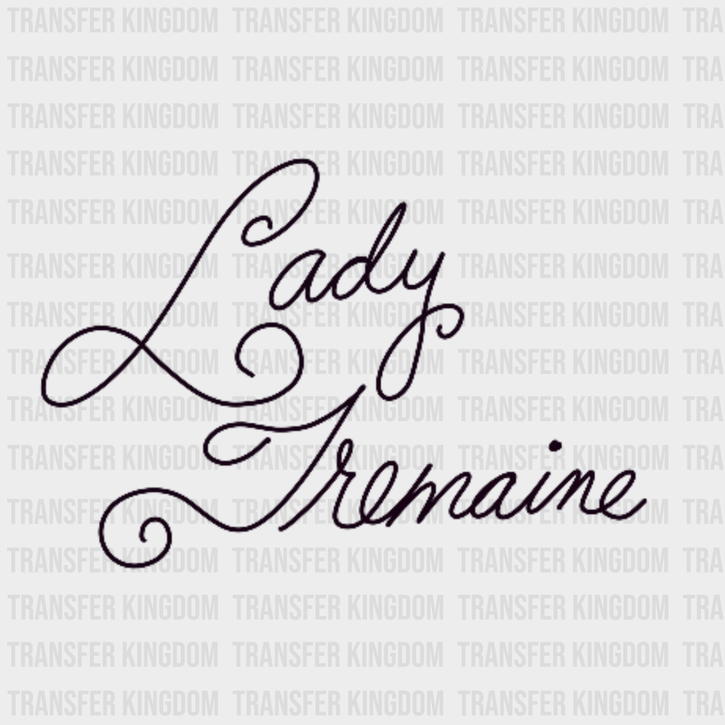 Disney Character Lady Trem Design - Dtf Heat Transfer Unisex S & M ( 10 )