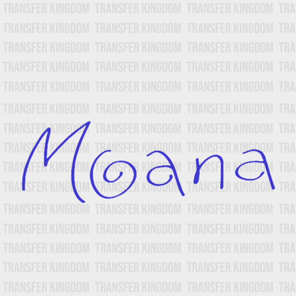 Disney Character Moana Design - Dtf Heat Transfer Unisex S & M ( 10 )