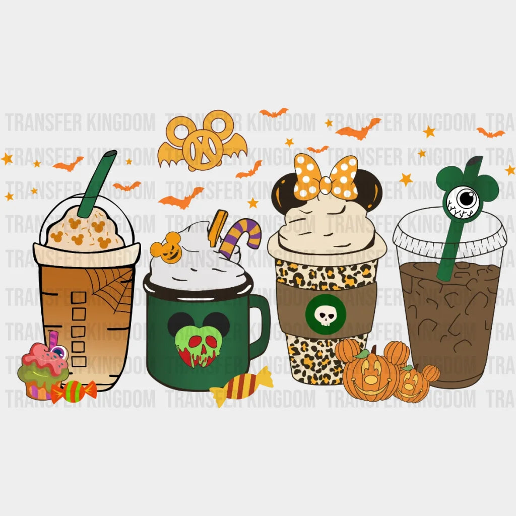 Disney Halloween Coffee Design - Dtf Heat Transfer
