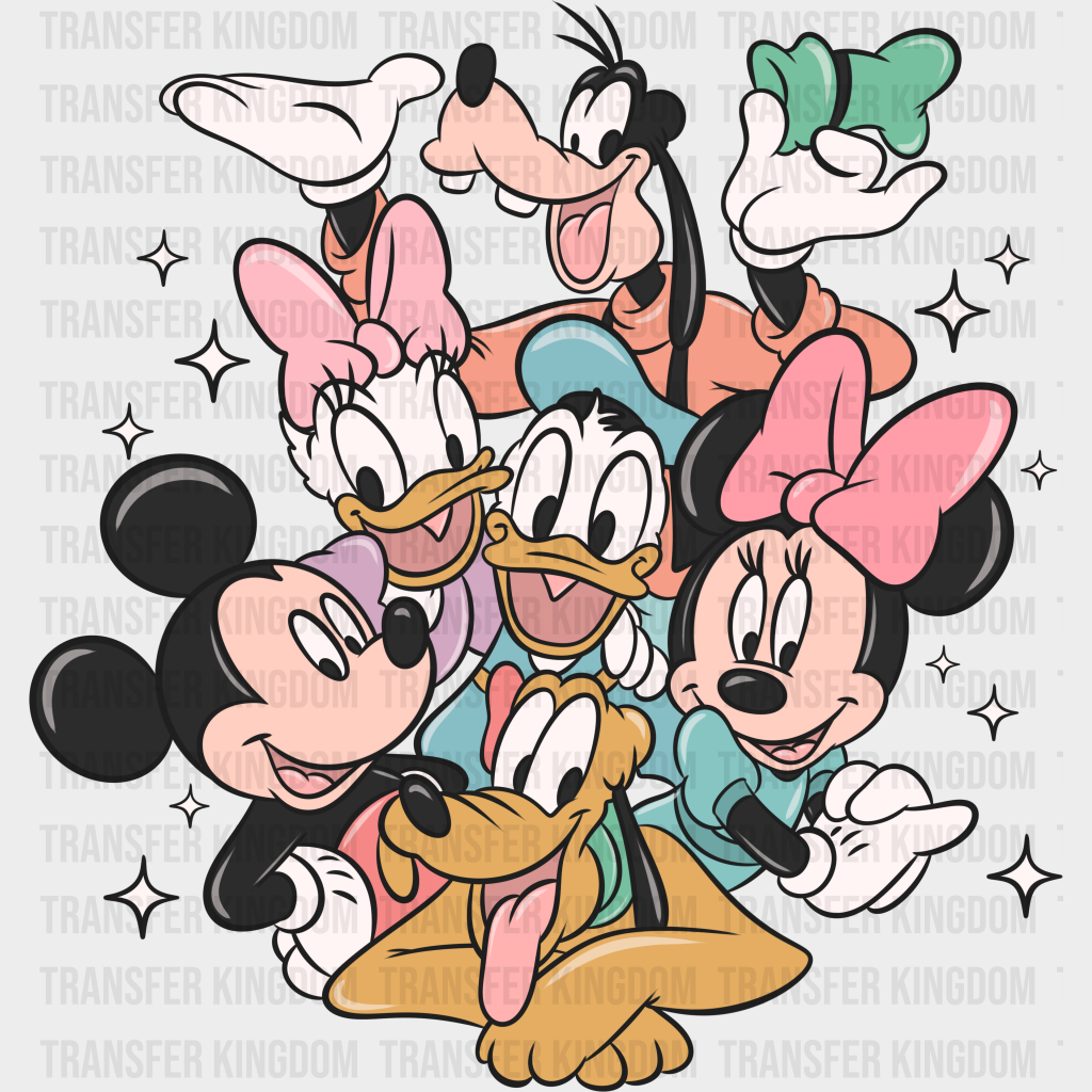 Disney Mickie And Minnie Design - Dtf Heat Transfer