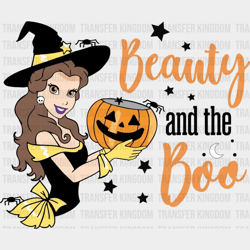 Disney Princess Beauty And The Boo Design - Dtf Heat Transfer