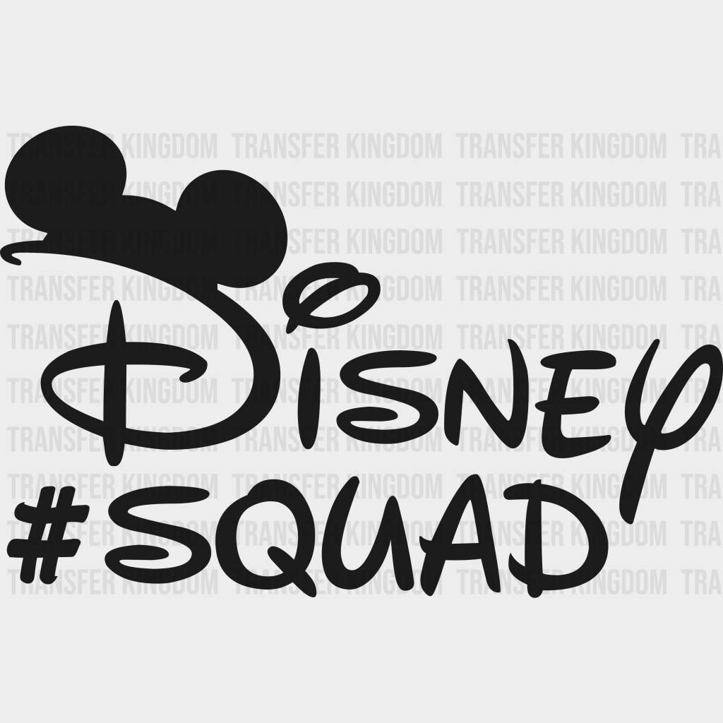 Disney #Squad Mickey And Minnie Design - Dtf Heat Transfer Unisex S & M ( 10 ) / Dark Color (See