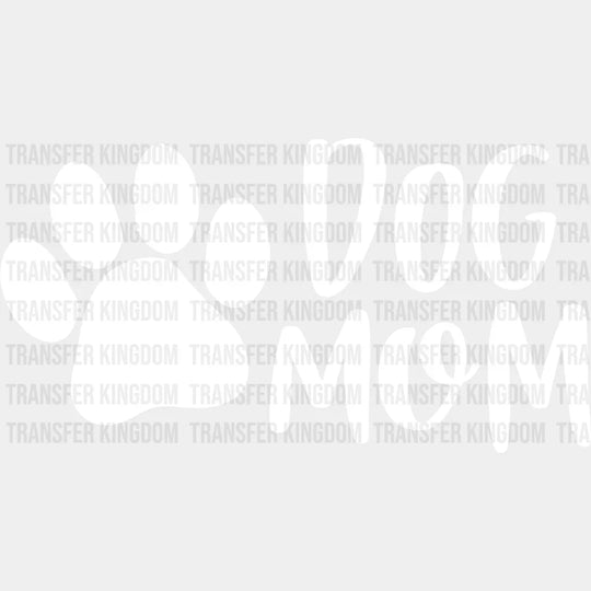 Dog Mom- Mothers Day - Funny Mom Animal Lover Design Dtf Heat Transfer Unisex S & M (10’) / Light