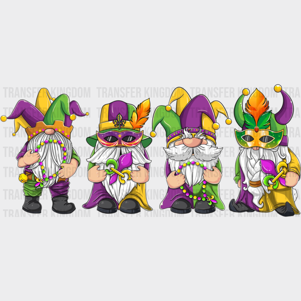 Dwarfs Mardi Gras Design- Dtf Heat Transfer